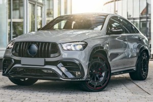 MERCEDES GLE W167 2019+ GRILL GT BRABUS STYLE CZARNY Z KAMERĄ