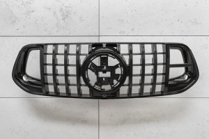 MERCEDES GLE W167 2019+ GRILL GT BRABUS STYLE CZARNY Z KAMERĄ