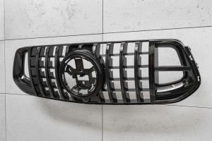 MERCEDES GLE W167 2019+ GRILL GT BRABUS STYLE CZARNY Z KAMERĄ