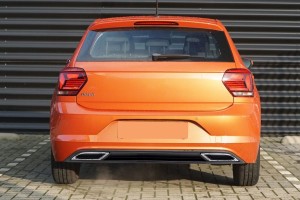VOLKSWAGEN POLO MK6 VI AW 2017+ DYFUZOR ZDERZAKA TYLNEGO STYLIZUJĄCY NA R-LINE