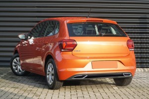 VOLKSWAGEN POLO MK6 VI AW 2017+ DYFUZOR ZDERZAKA TYLNEGO STYLIZUJĄCY NA R-LINE
