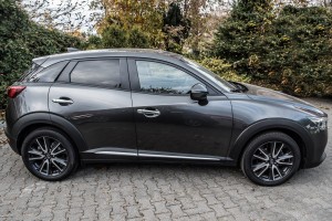 MAZDA CX-3 DK 2015+ CHROMOWANE NAKŁADKI NA KLAMKI WERSJA Z KLUCZYKIEM KLUCZ