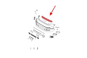 JEEP RENEGADE I BU 2015+ ABSORBER PRZEDNIEGO ZDERZAKA 68247402AA