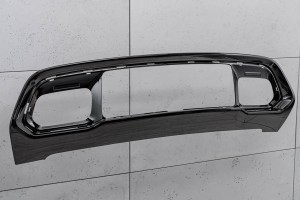 JEEP GRAND CHEROKEE IV WK2 2017-2021 PO LIFTINGU CZARNA NAKŁADKA KRATKI PRZEDNIEGO ZDERZAKA 68310779AA