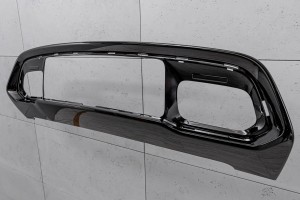 JEEP GRAND CHEROKEE IV WK2 2017-2021 PO LIFTINGU CZARNA NAKŁADKA KRATKI PRZEDNIEGO ZDERZAKA 68310779AA