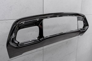 JEEP GRAND CHEROKEE IV WK2 2017-2021 PO LIFTINGU CZARNA NAKŁADKA KRATKI PRZEDNIEGO ZDERZAKA 68310779AA