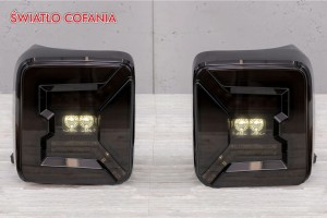 JEEP WRANGLER JL 2018+ LAMPY TYLNE LED CZARNE DYMIONE WERSJA EUROPEJSKA