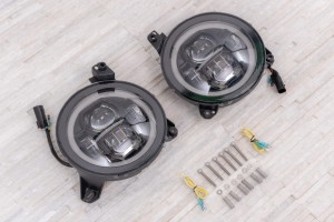 JEEP GLADIATOR JT 2018+ LAMPY PRZEDNIE LED 9"