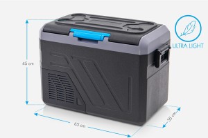 KOMPRESOROWA TURYSTYCZNA PRZENOŚNA LODÓWKO-ZAMRAŻARKA IK-15-35L 35L DO -20°C 12-24V WYŚWIETLACZ + GRATIS