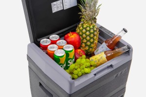 KOMPRESOROWA TURYSTYCZNA PRZENOŚNA LODÓWKO-ZAMRAŻARKA IK-23-33L 33L DO -18°C 12-24V WYŚWIETLACZ GRAFITOWA