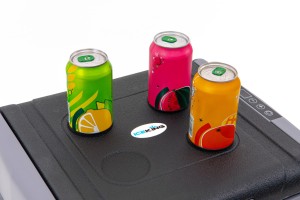 KOMPRESOROWA TURYSTYCZNA PRZENOŚNA LODÓWKO-ZAMRAŻARKA IK-23-33L 33L DO -18°C 12-24V WYŚWIETLACZ GRAFITOWA