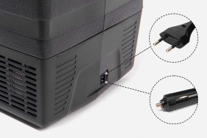 KOMPRESOROWA TURYSTYCZNA PRZENOŚNA LODÓWKO-ZAMRAŻARKA IK-23-33L 33L DO -18°C 12-24V WYŚWIETLACZ GRAFITOWA