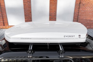 BOX DACHOWY BAGAŻNIK KUFER NA DACH 390L MODEL VIENNA BIAŁY