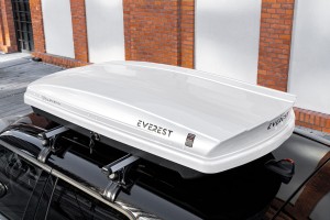 BOX DACHOWY BAGAŻNIK KUFER NA DACH 390L MODEL VIENNA BIAŁY