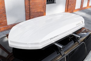 BOX DACHOWY BAGAŻNIK KUFER NA DACH 390L MODEL VIENNA BIAŁY