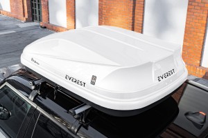 BOX DACHOWY BAGAŻNIK KUFER NA DACH 360L MODEL ROMA BIAŁY