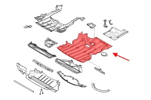 BMW SERIA 3 E92 2006-2013 OSŁONA DOLNA SILNIKA 51757129341