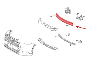 TOYOTA COROLLA CROSS XG10 2020+ BELKA WZMOCNIENIE PRZEDNIEGO ZDERZAKA 521310A010