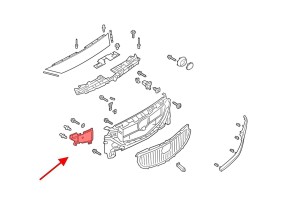MAZDA 6 III GL 2018+ DRUGI FACELIFTING OSŁONA ATRAPY WSPORNIK PRAWY GSH750154