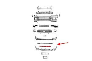 JEEP COMPASS II MP 2020+ PO FACELIFTINGU DOLNE WZMOCNIENIE PRZEDNIEGO ZDERZAKA 68467351AA