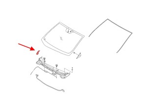 HYUNDAI ELANTRA V MD 2010-2015 OSŁONA POKRYWA ZAŚLEPKA PODSZYBIA PRAWA 861543X000