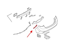 HYUNDAI ELANTRA V MD 2010-2015 ŚLIZG TYLNEGO ZDERZAKA LEWY 866133X000