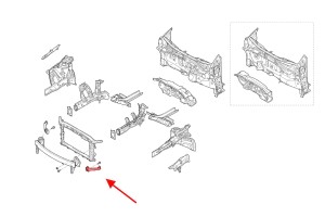 HYUNDAI ELANTRA VI AD 2015-2020 WSPORNIK REFLEKTORA LEWY 64118F2000