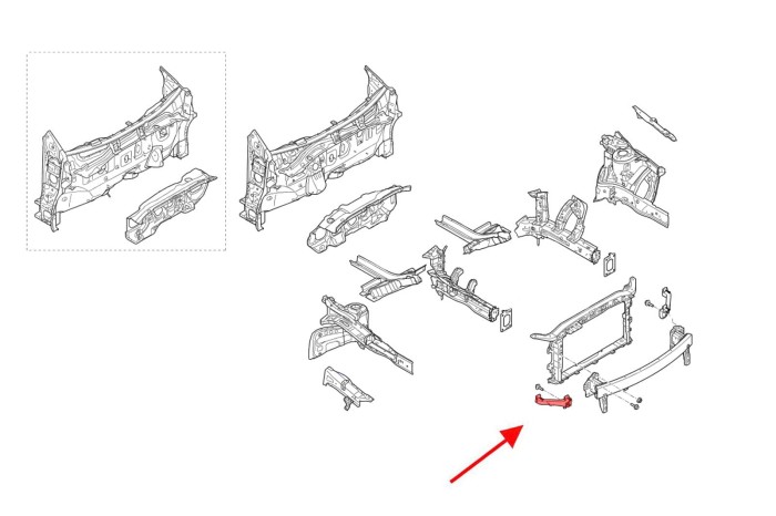 HYUNDAI ELANTRA VI AD 2015-2020 WSPORNIK REFLEKTORA PRAWY 64128F2000
