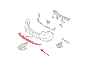 HYUNDAI ELANTRA VI AD 2015-2020 SPOILER TYLNEGO ZDERZAKA 86612F2000