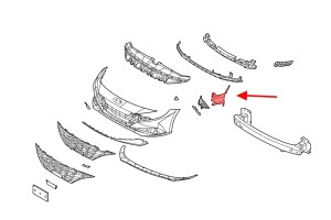 HYUNDAI ELANTRA VII CN7 2020+ KANAŁ POWIETRZA PRZEDNI LEWY 86543AA010