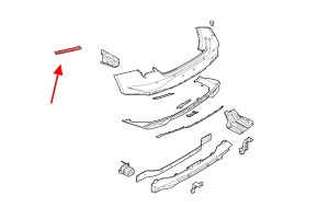 HYUNDAI ELANTRA VII CN7 2020+ ŚLIZG TYLNEGO ZDERZAKA LEWY 86651AA000