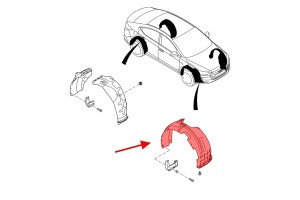 HYUNDAI ELANTRA VI AD 2015-2018 PRZED FACELIFTINGIEM NADKOLE PRZEDNIE PRAWE 86812F2000