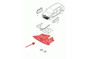 KIA SORENTO II XM 2012-2014 PO FACELIFTINGU PŁYTA OSŁONA POD SILNIK 291102P500