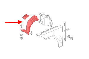 MERCEDES GL GLS X166 2015-2019 NADKOLE PRZEDNIE LEWE CZĘŚĆ PRZEDNIA A1668802605