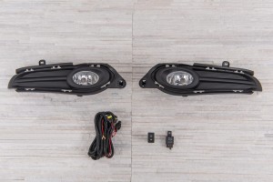 HONDA HR-V II RU 2015-2018 PRZED FACELIFTINGIEM ZESTAW LAMP PRZECIWMGIELNYCH P+L Z KRATKAMI I OKABLOWANIEM