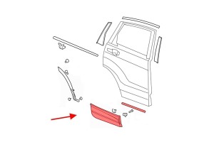 HONDA CR-V V 2018-2023 LISTWA TYLNYCH DRZWI PRAWA CHROM 75313TLAA01