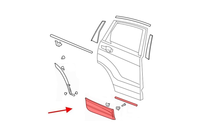 HONDA CR-V V 2018-2023 LISTWA TYLNYCH DRZWI PRAWA CHROM 75313TLAA01