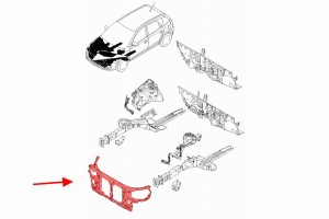 HYUNDAI i30 I FD 2007-2011 PAS PRZEDNI 641012R000