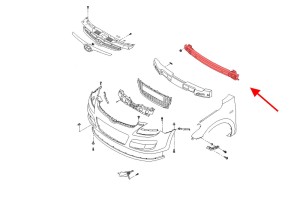 HYUNDAI ELANTRA IV HD 2006-2010 BELKA WZMOCNIENIE PRZEDNIEGO ZDERZAKA 865302H010