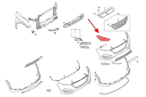 HYUNDAI TUCSON III TL 2015-2018 PRZED FACELIFTINGIEM LAMPA PRZEDNIA LED PRAWA 92102D7000