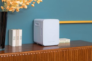 LODÓWKA BIUROWA 10L 12V Z FUNKCJĄ GRZANIA DO 50-65°C BIAŁA + GRATIS