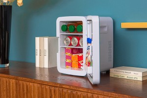 LODÓWKA BIUROWA 10L 12V Z FUNKCJĄ GRZANIA DO 50-65°C BIAŁA + GRATIS