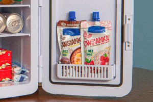 LODÓWKA BIUROWA 10L 12V Z FUNKCJĄ GRZANIA DO 50-65°C BIAŁA + GRATIS