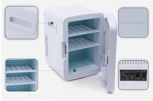 LODÓWKA BIUROWA 10L 12V Z FUNKCJĄ GRZANIA DO 50-65°C BIAŁA + GRATIS