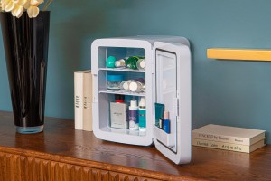 LODÓWKA KOSMETYCZNA 10L 12V Z FUNKCJĄ GRZANIA DO 50-65°C BIAŁA + GRATIS