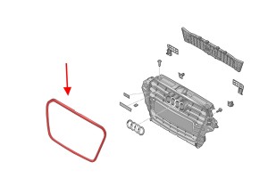 AUDI Q5 8R 2012-2017 PO FACELIFTINGU CZARNA RAMKA GRILLA 8R0853651AB