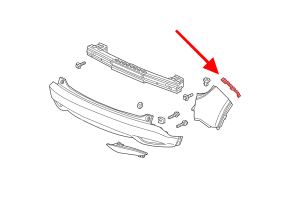 HONDA HR-V II RU 2015-2021 ŚLIZG ZDERZAKA TYLNEGO PRAWY 71593T7AJ00