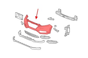 HONDA HR-V II RU 2015-2018 PRZED FACELIFTINGIEM ZDERZAK PRZEDNI 04711T7WA91ZZ