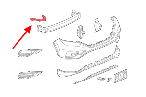 HONDA CR-V IV 2015-2018 PO FACELIFTINGU ŚLIZG ZDERZAKA MOCOWANIE REFLEKTORA PRAWE 71140T1WA00