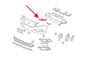 HONDA CIVIC X 2016-2019 PRZED FACELIFTINGIEM WSPORNIK MOCOWANIE REFLEKTORA LEWE 71190TBAA00